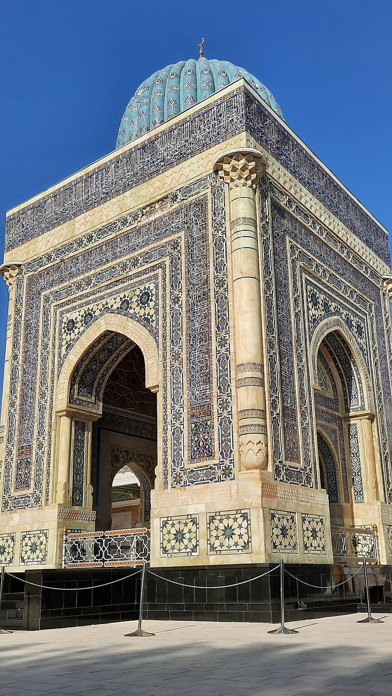 Uzbekistan, historical monument, tomb of imam al-bukhari, HD phone wallpaper