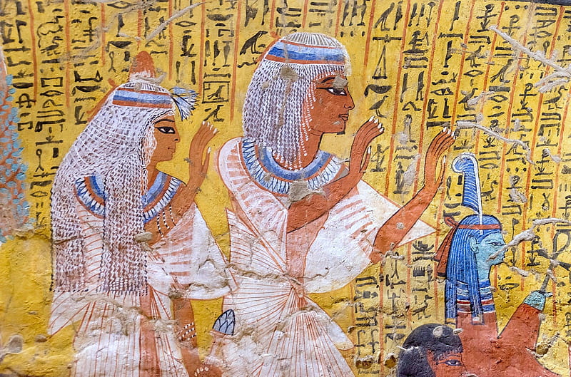 Tomb of Irynefer, Painting, Ancient, Tomb, Egypt, HD wallpaper
