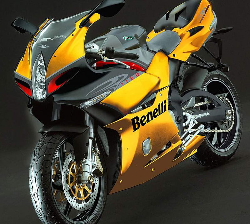 Benelli Tornado, yellow, road bike, tornado, racing fairing, benelli, HD wallpaper