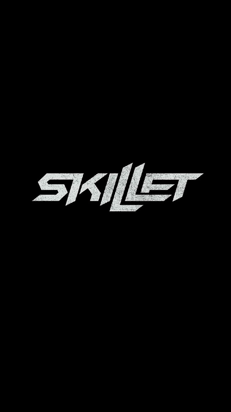 Skillet logo, black, rock, HD phone wallpaper