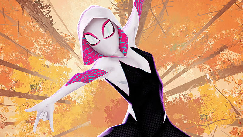 Gwen Stacy Spider Man Into The Spider Verse, gwen, gwen-stacy, spiderman-into-the-spider-verse, movies, 2018-movies, animated-movies, HD wallpaper