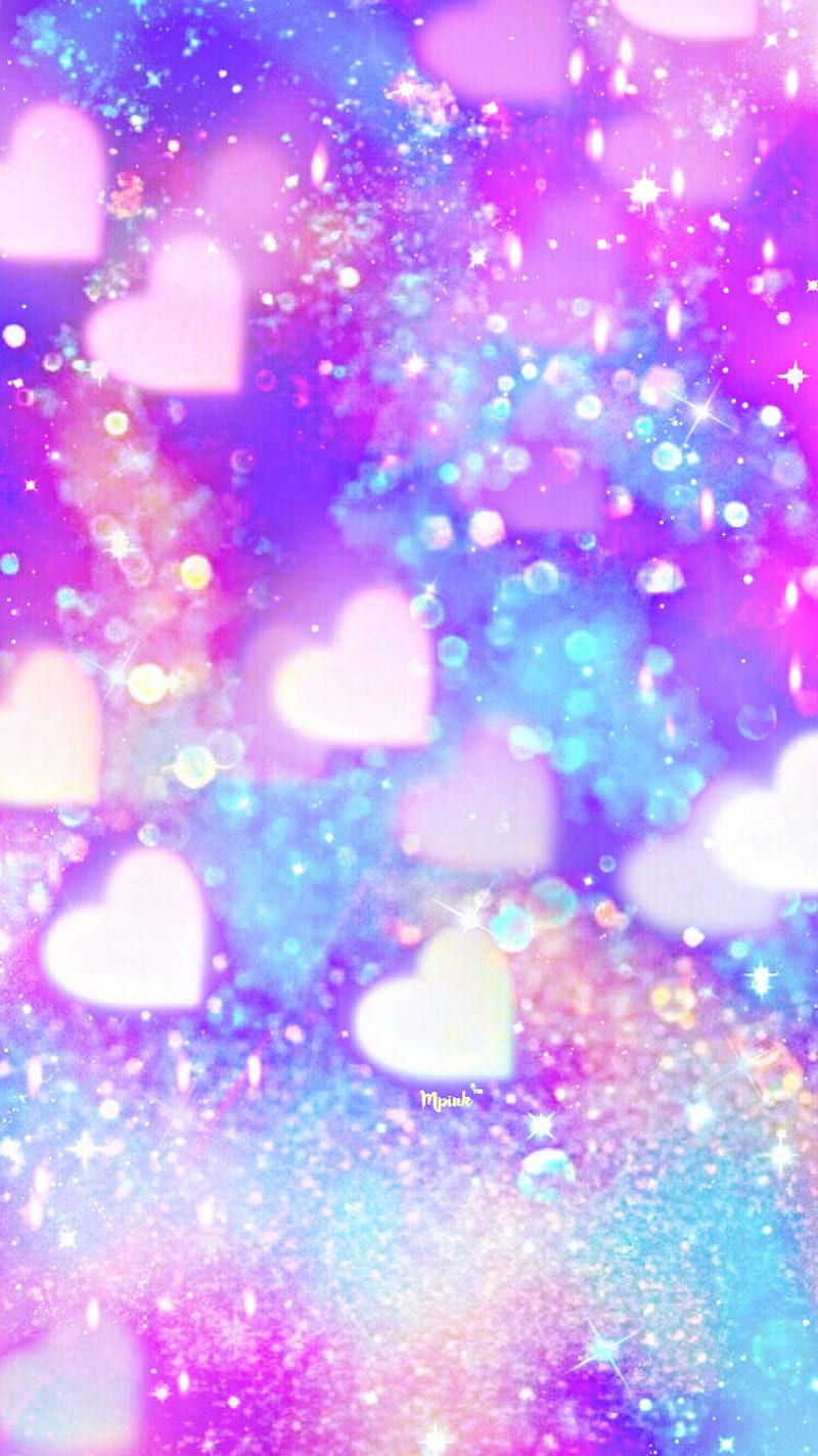 Heart, color, drop, flower, glitter, light, lights, pearl, rain, HD phone wallpaper