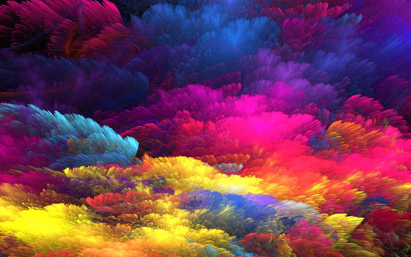 colorful smoke, abstract art, macro, bokeh, creative, smoke texture, smoke, HD wallpaper