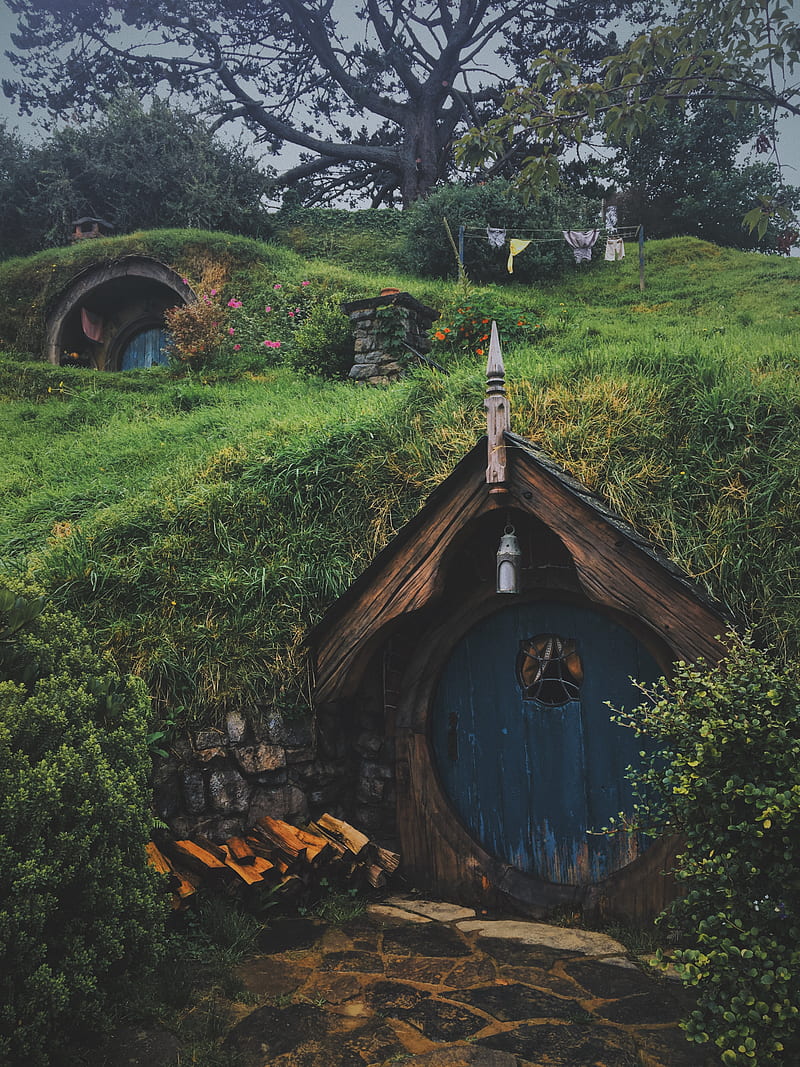 The Hobbit house, HD phone wallpaper