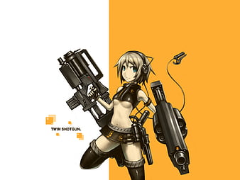 Anime Girl With Gun