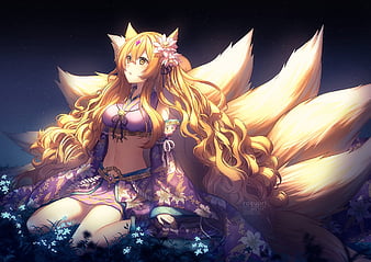 Ninetailed Fox Kiseki Sivza  Illustrations ART street