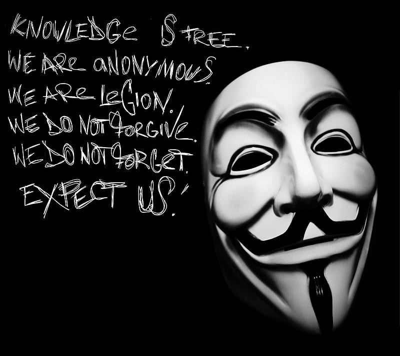 Anonymous, face, dom, justice, saying, HD wallpaper