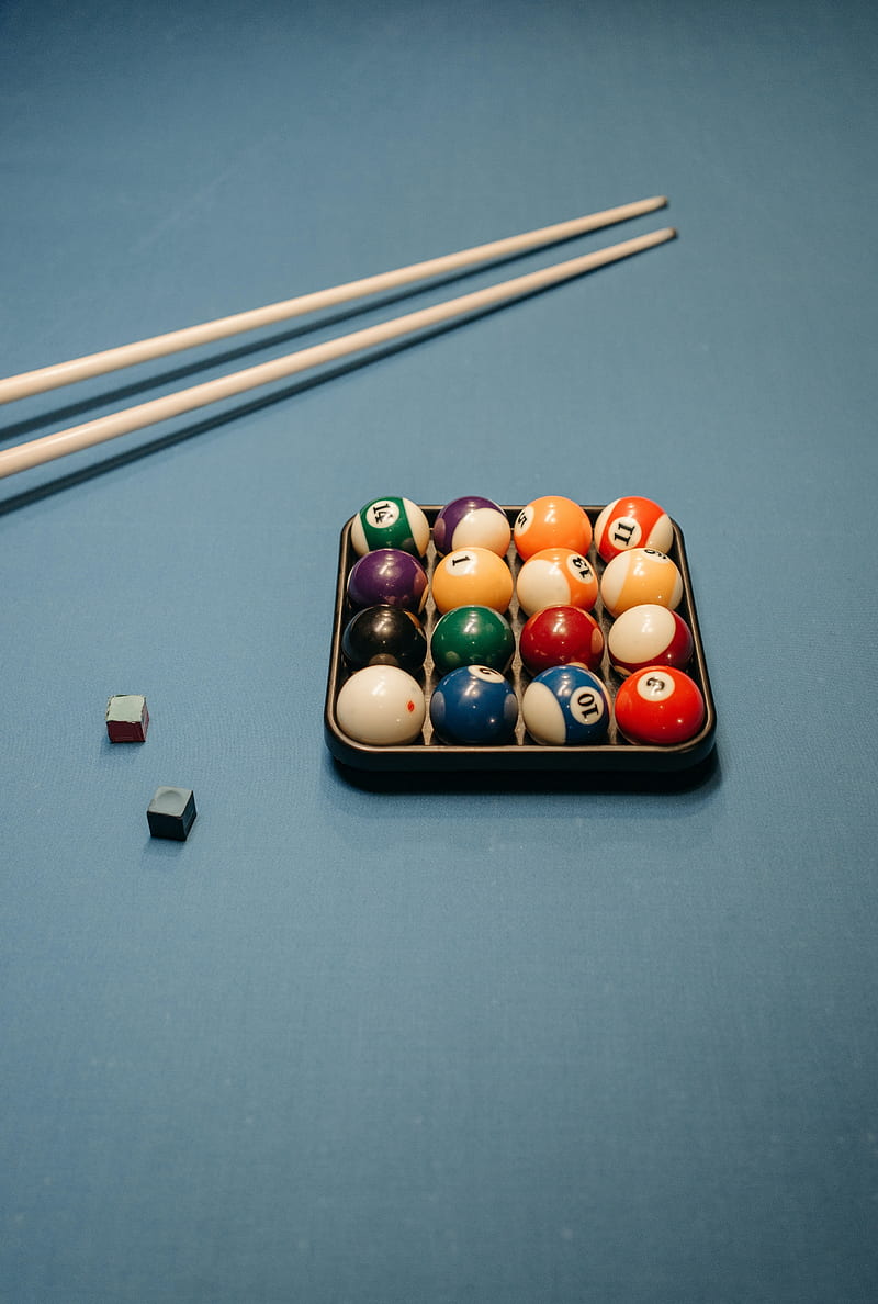 Billiards, balls, cue ball, game, games, indoor game, playing, pool, snooker, stick, HD phone wallpaper