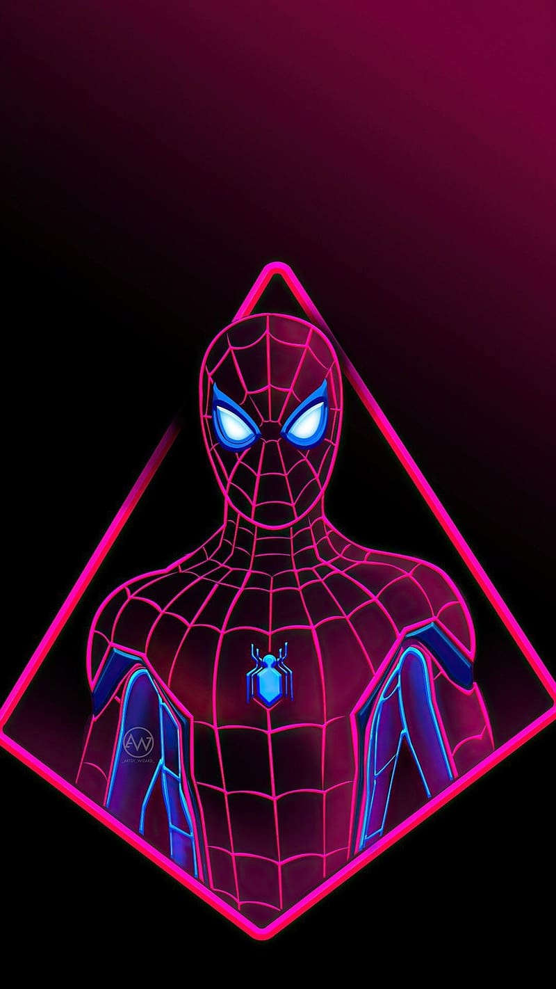HD neon spider man wallpapers | Peakpx