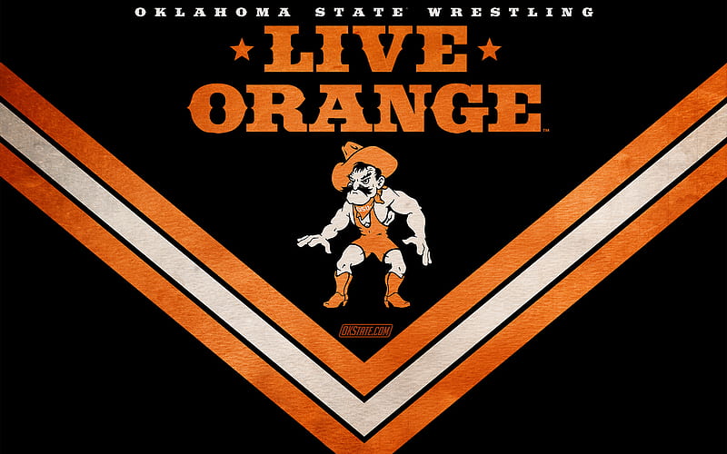 Oklahoma State wrestling - Live Orange, osu, wrestling, oklahoma state, cowboys, HD wallpaper
