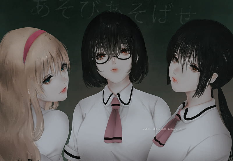 5K free download | Anime, Kasumi Nomura, Asobi Asobase, Hanako Honda ...