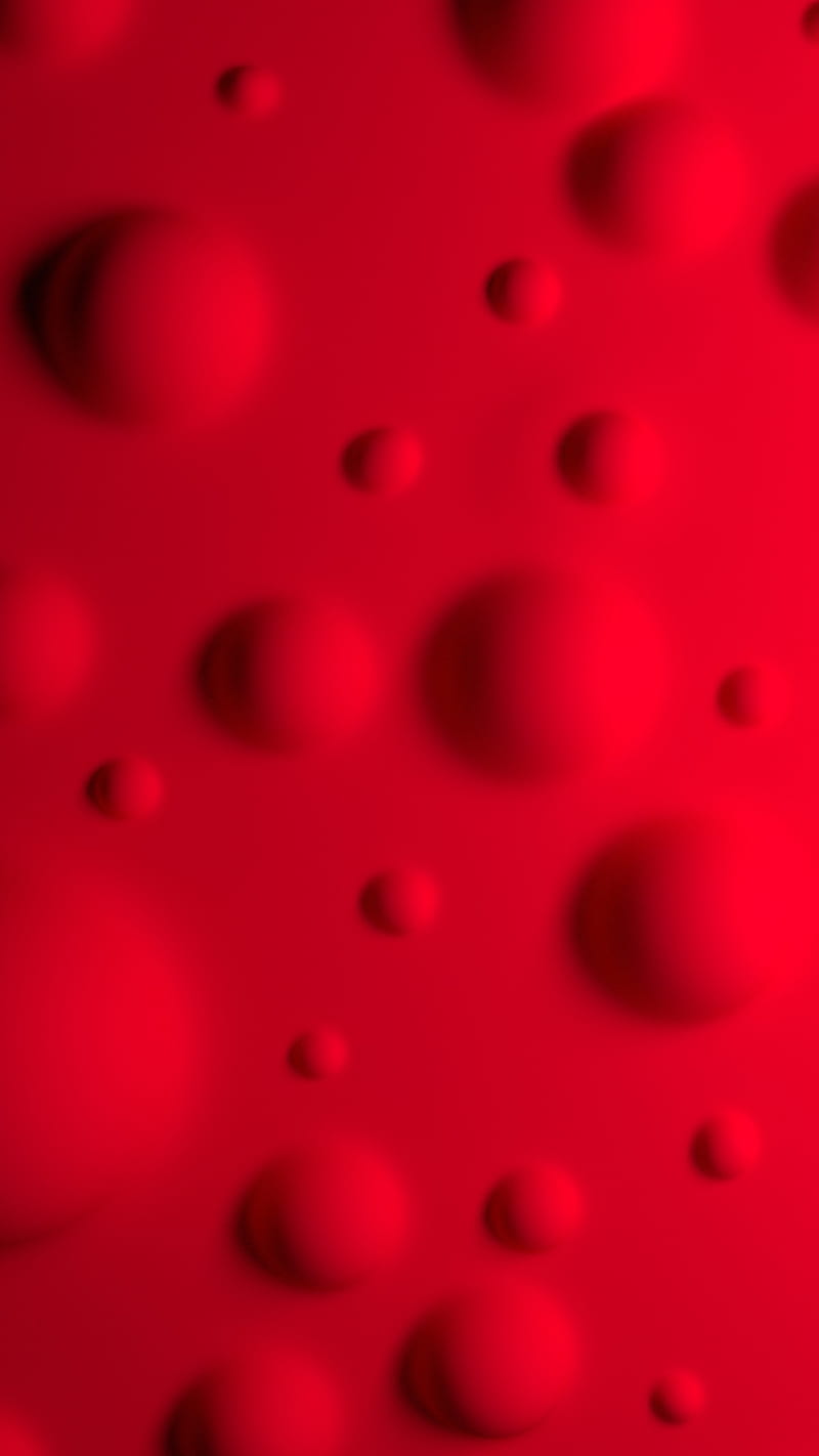 Red Bubbles , 3D, abstract, balls, big, bulges, circles, color, colorful, colors, depth, gradient, light, lighting, render, rendering, shadows, small, smooth, spheres, HD phone wallpaper