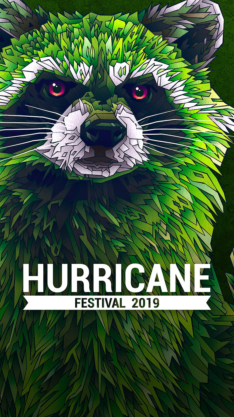 Hurricane , festival, 2019, waschbaer, HD phone wallpaper