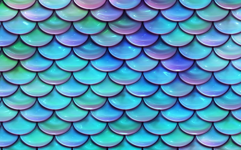 Fish scales, pattern, glossy, abstract, purple, texture, summer, riba, blue, HD wallpaper
