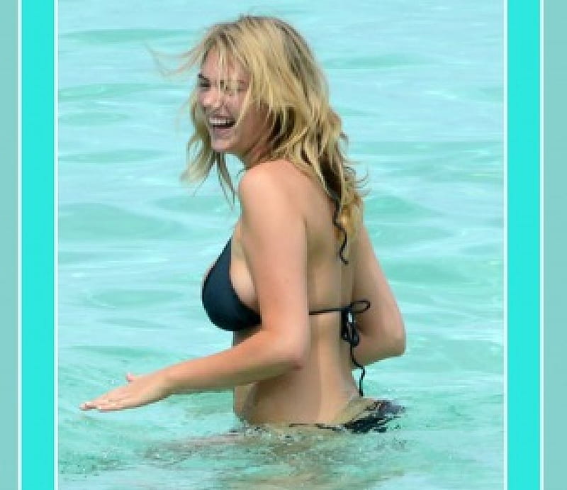 Kate Upton at the Bahamas November 16, 2013, cute, girl, teen, hot, sexy, bikini, HD wallpaper
