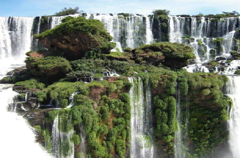 Iguazu Falls, waterfall, nature, graphy, south america, HD wallpaper