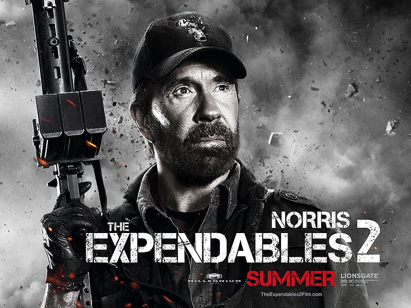chuck norris-The Expendables 2 Movie, HD wallpaper