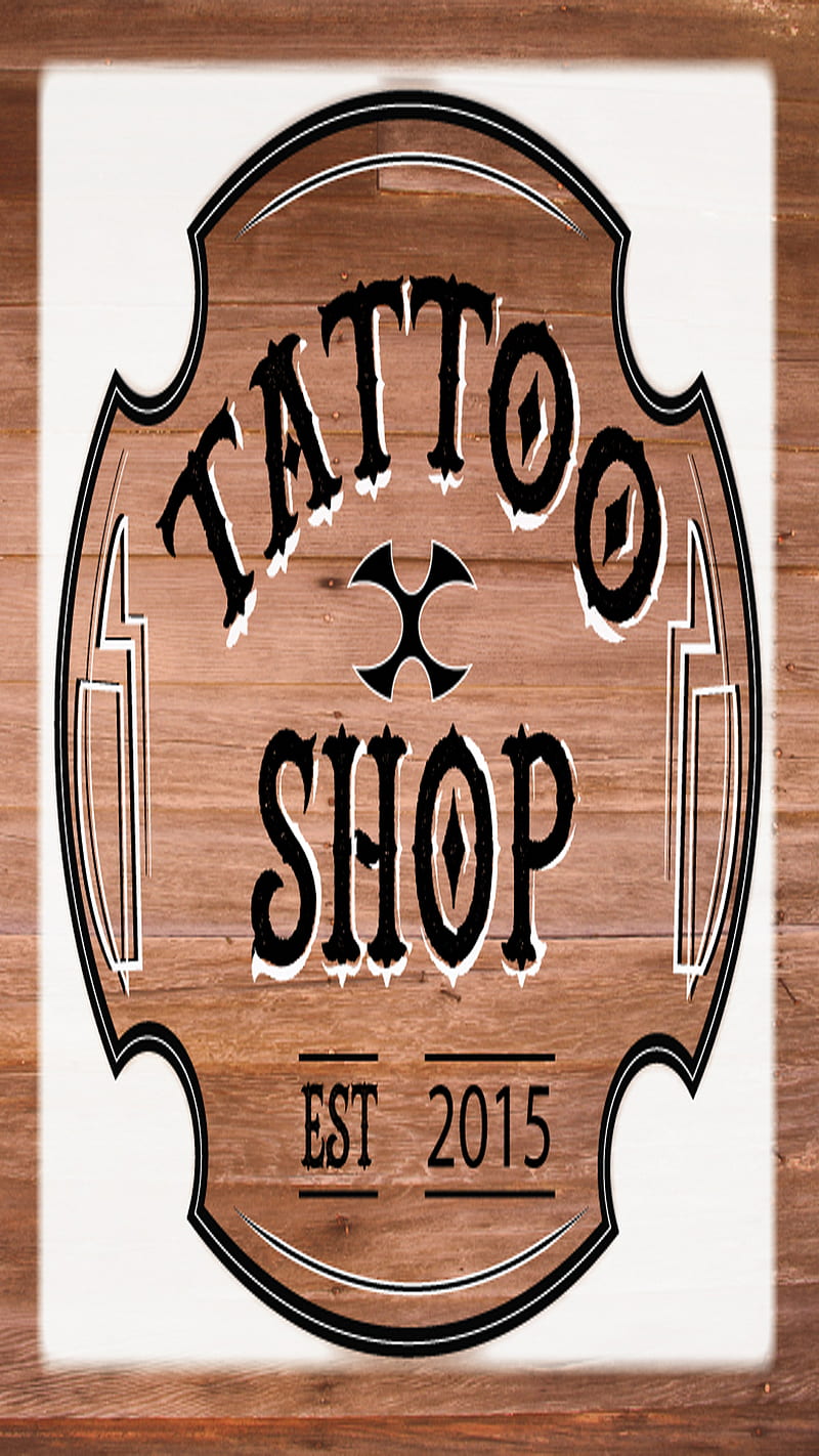 Tattoo shop, iphone 7s, iphone6s, sign, skull, HD phone wallpaper