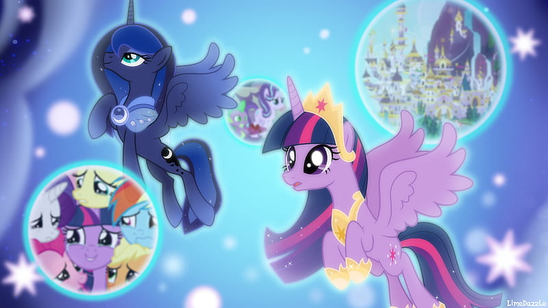 My Little Pony, My Little Pony: Friendship is Magic, Twilight Sparkle , Princess Luna , Rainbow Dash , Rarity (My Little Pony) , Pinkie Pie , Applejack (My Little Pony) , Fluttershy (My Little Pony) , Spike (My Little Pony) , Starlight Glimmer, HD wallpaper