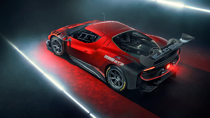 2023 Ferrari 296 GT3, Coupe, Turbo, V6, car, HD wallpaper