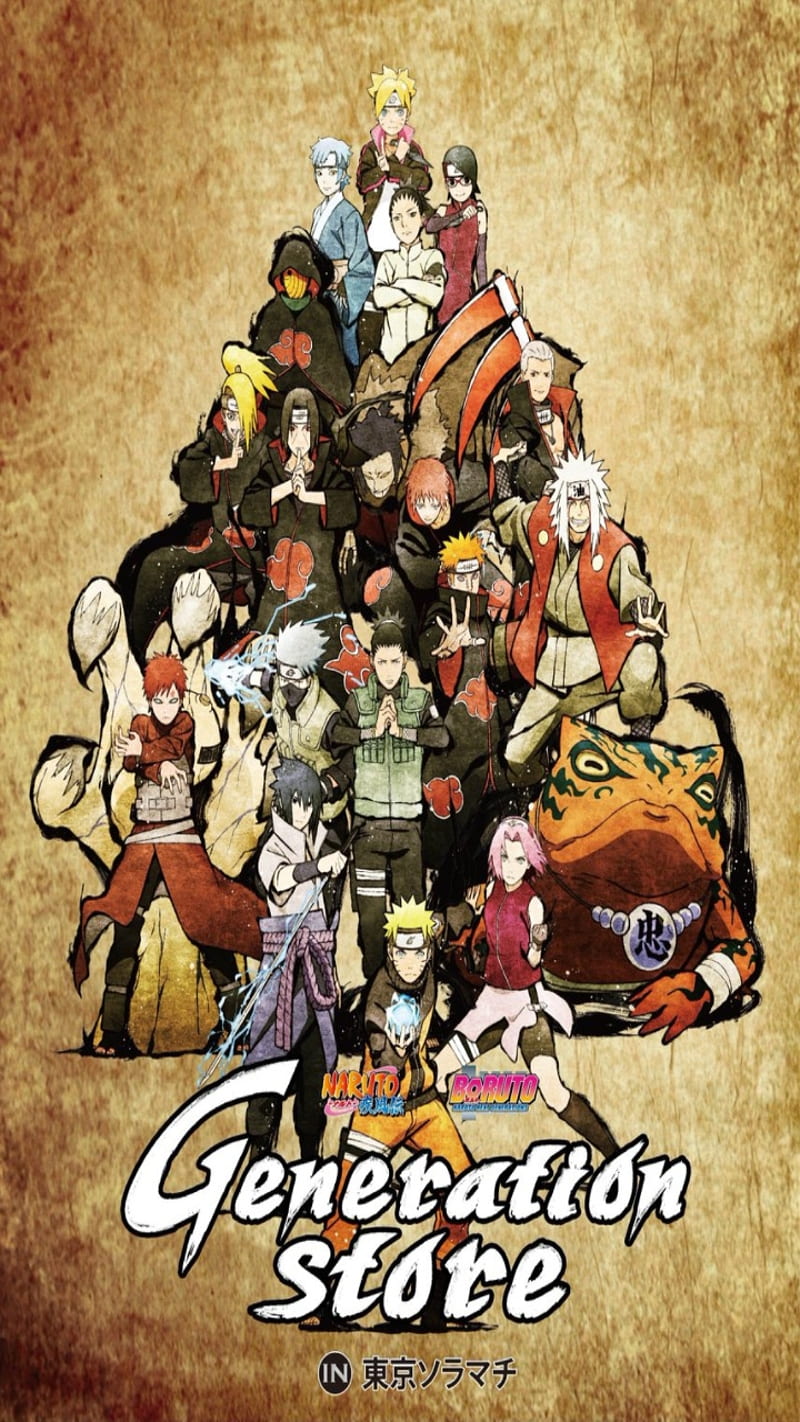 Naruto, akatsuki, boruto, hokage, jiraiya, kakashi, konoha, mitsuki, sakura, sarada, sasuke, HD phone wallpaper
