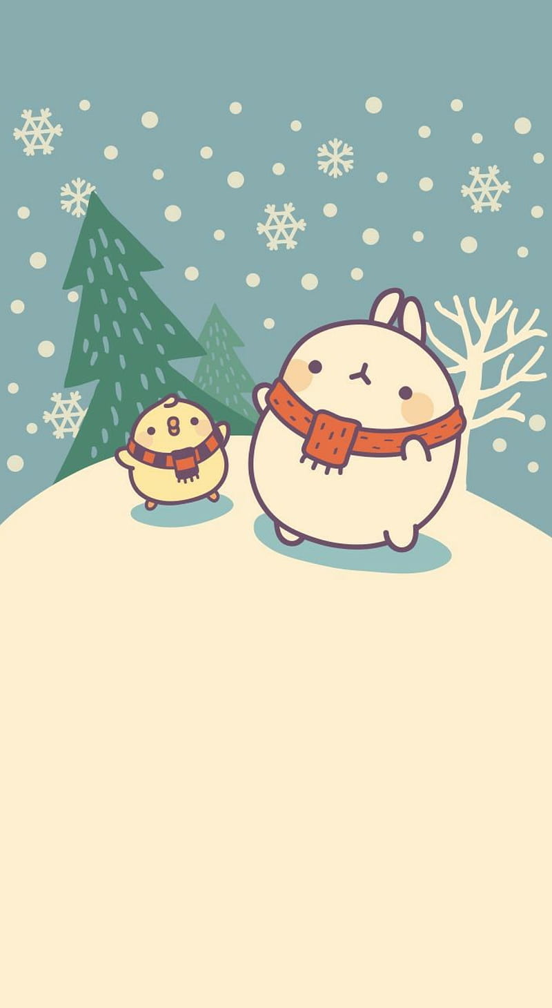 Molang Navidad Fondo De Pantalla Movil Hd Peakpx