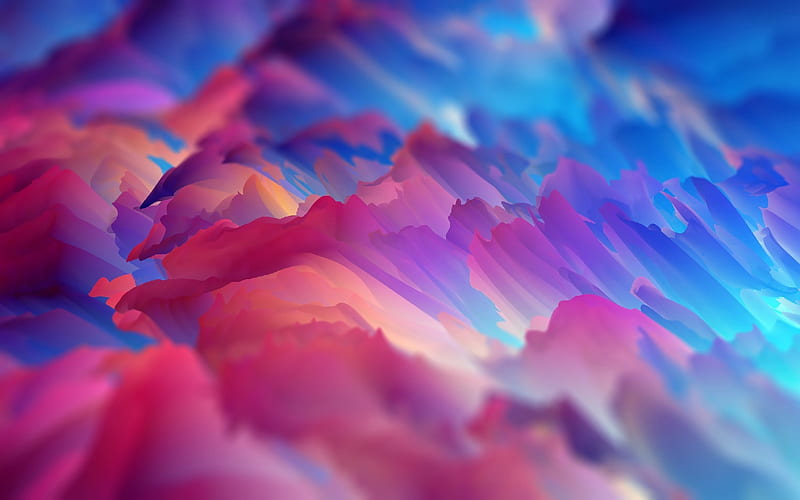 colorful splashes, material design, abstract waves, geometric shapes, lollipop, lines, creative, abstract art, colorful backgrounds, HD wallpaper