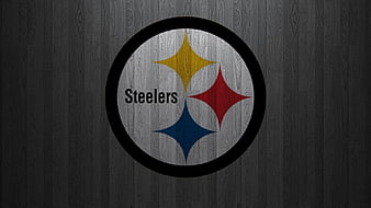 Download Pittsburgh Steelers Logo Against a Black and Yellow Background  Wallpaper