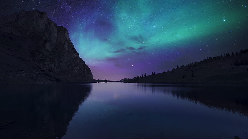 northern lights, aurora, sky, scenic, Space, HD wallpaper