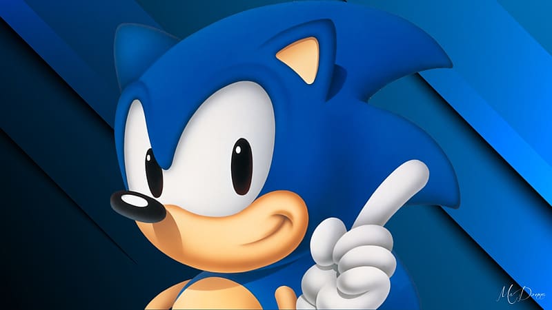 Sonic Warning, hedgehog, animation, movie, Sonic, HD wallpaper | Peakpx