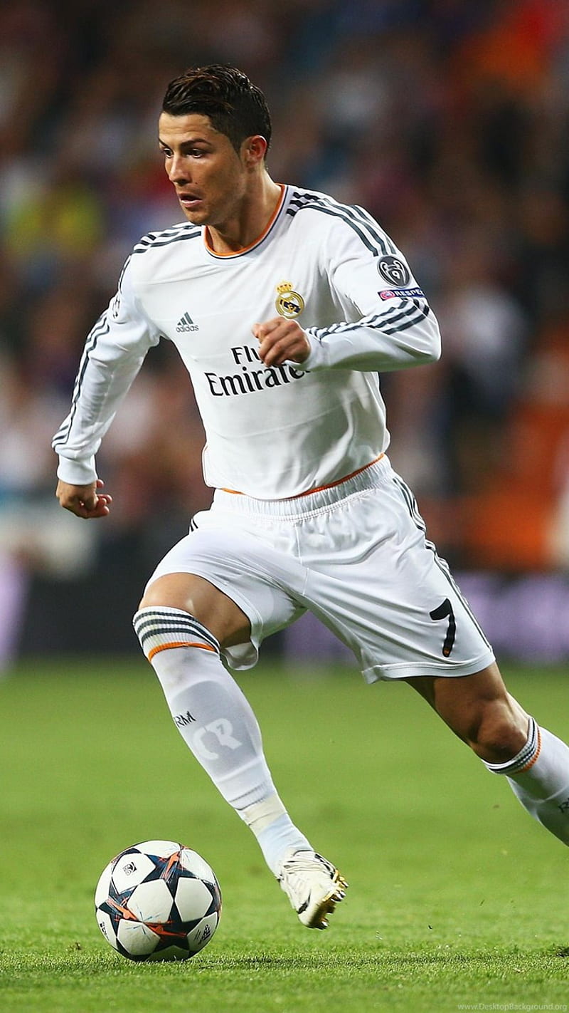 Christiano Ronaldo, cr7, dribbling real madrid, HD phone wallpaper