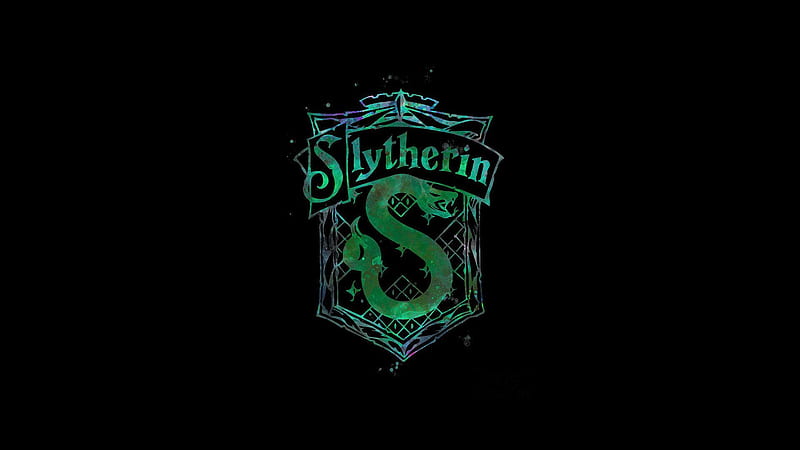 Slytherin Green Logo Black Background Slytherin, HD wallpaper | Peakpx