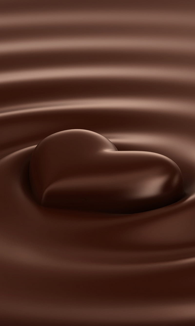 love chocolate, candy, food, heart, HD phone wallpaper