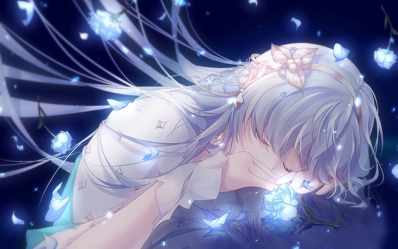 Anastasia, blue rose, Caster, Fate Grand Order, manga, Fate Series, TYPE-MOON, HD wallpaper