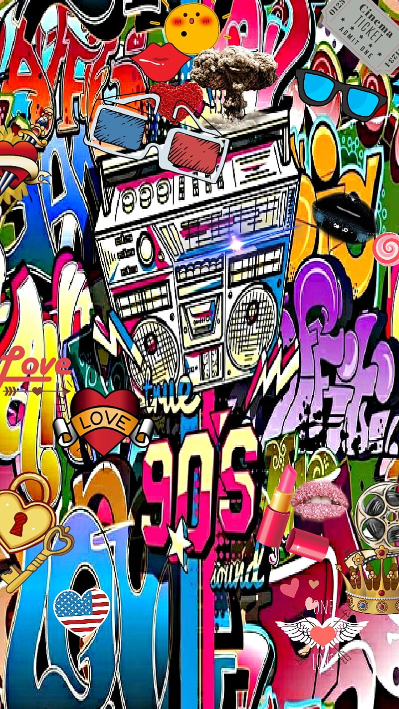 Graffiti, corazones, punk, rojo, rock, rockstar, Fondo de pantalla de  teléfono HD | Peakpx