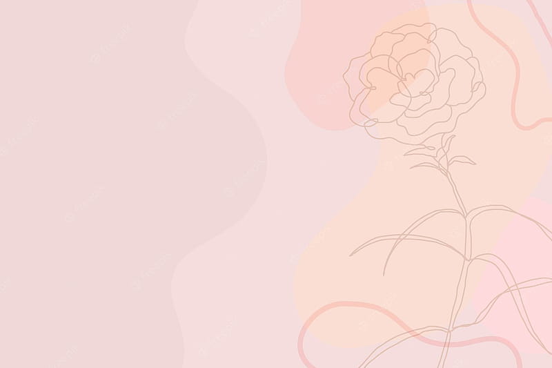 Vector. Simple flower background vector on pastel pink with roses, HD  wallpaper | Peakpx