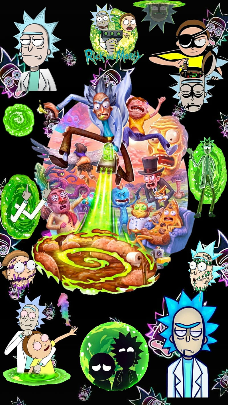 Rick and morty , background, Rick and Morty Breaking Bad HD phone