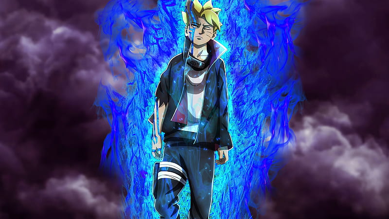 Borushiki Boruto Uzumaki Blue Fire Background Boruto Hd Wallpaper Peakpx