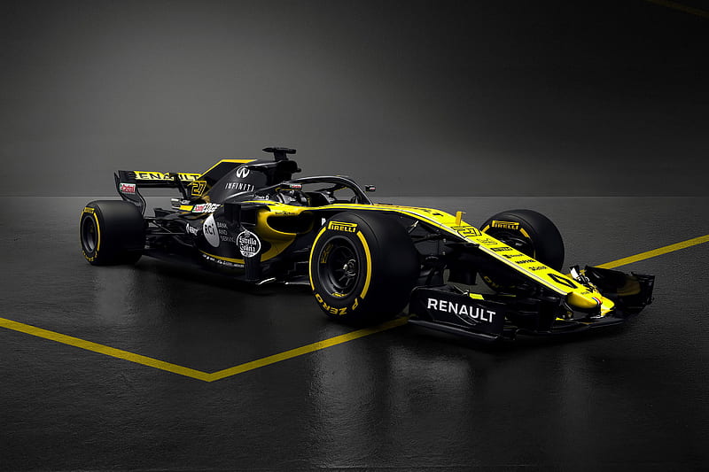 Renault RS18, 2018, Formula 1, new cockpit protection, race cars 2018, F1, protection, Renault, HD wallpaper