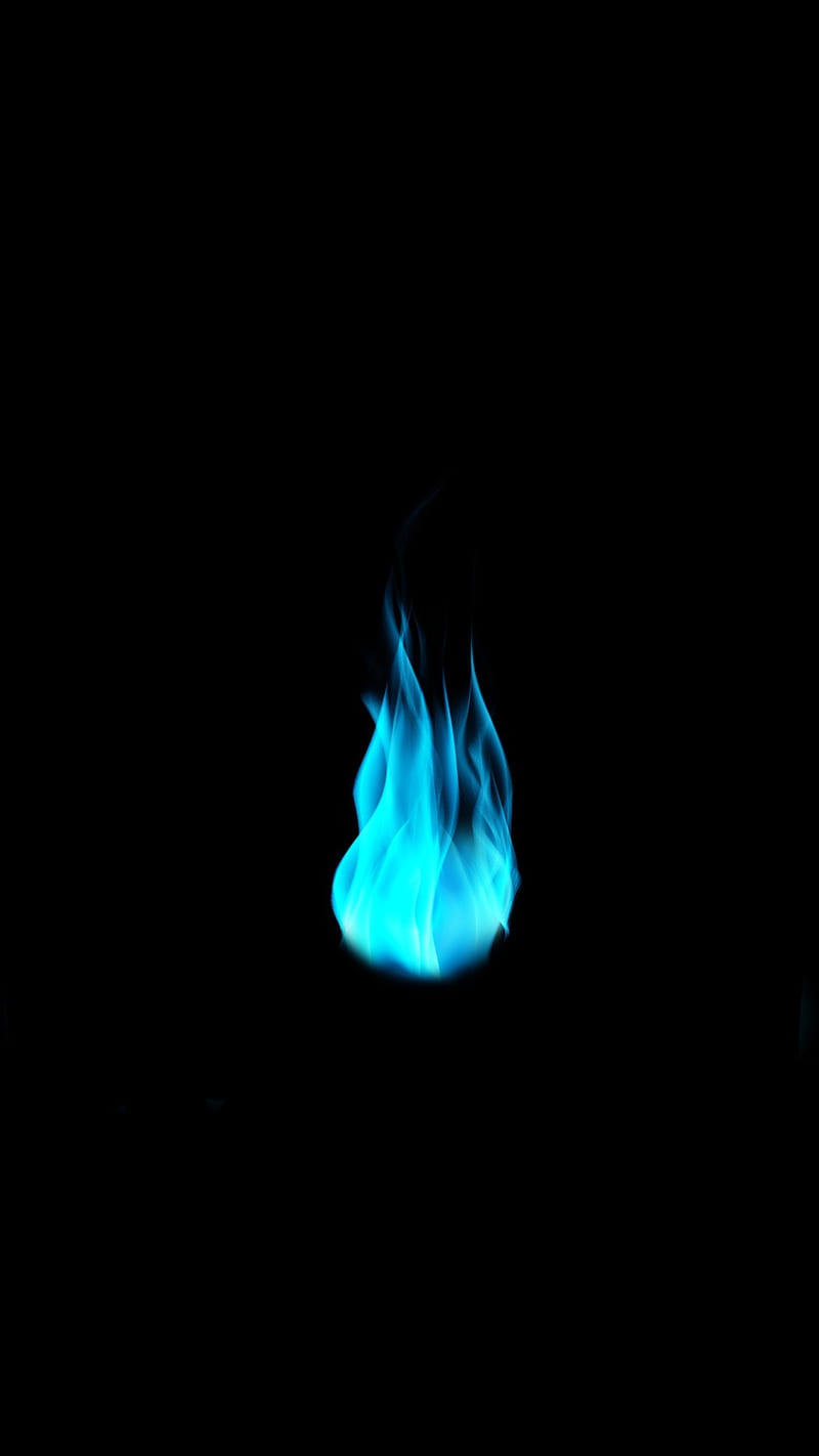fire, blue, dark, energy, flames, iphone, lighting, love, samsung, HD mobile wallpaper