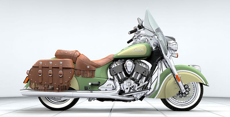 2016 Indian Chief Vintage, 2016, Saddle Bags, Bike, Chrome, HD wallpaper