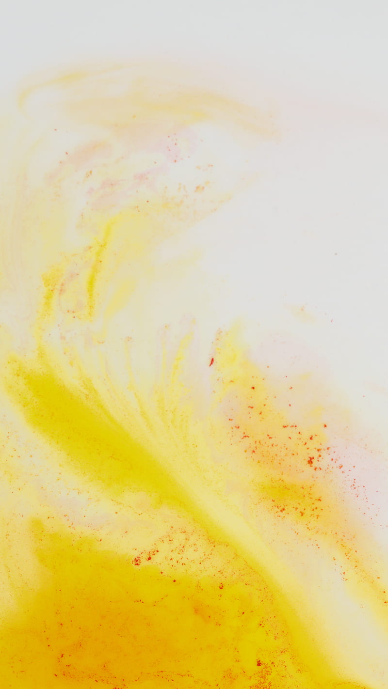 Yellow and White Abstract Painting, HD phone wallpaper
