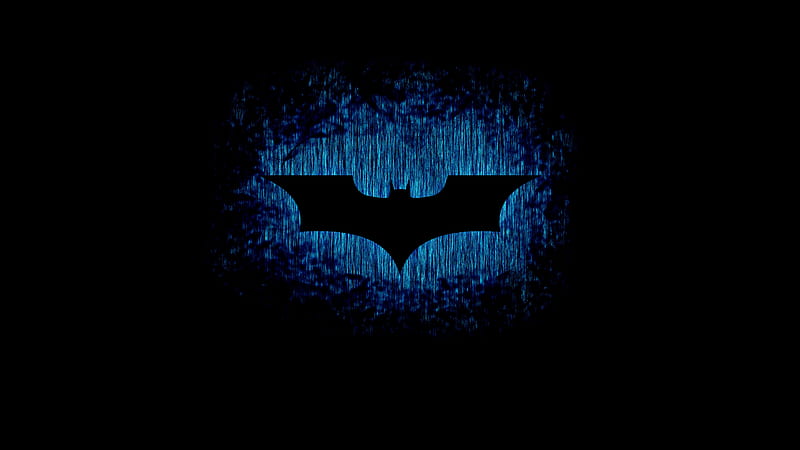 Batman logo, darkness, creative, HD wallpaper