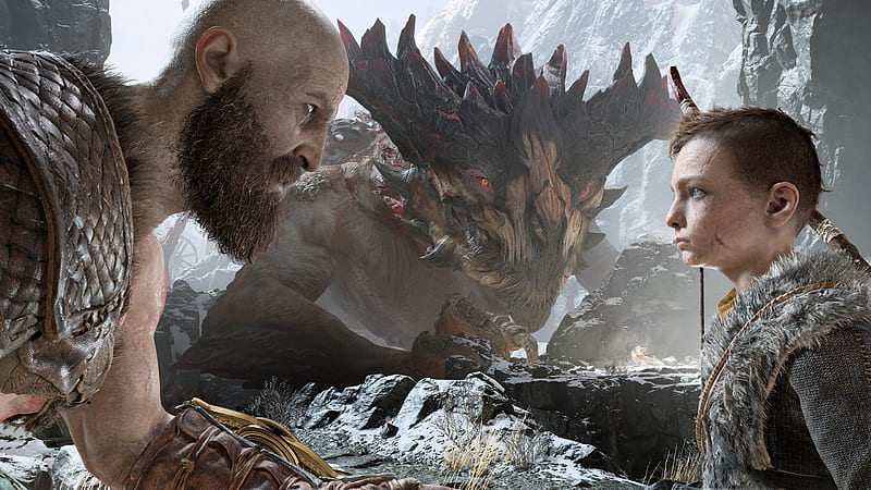 Kratos And Atreus God Of War 4 , god-of-war-4, god-of-war, 2018-games, games, ps-games, HD wallpaper