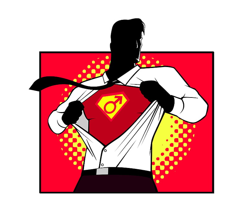 SuperMale, guy, hero, male, sign, super, HD wallpaper