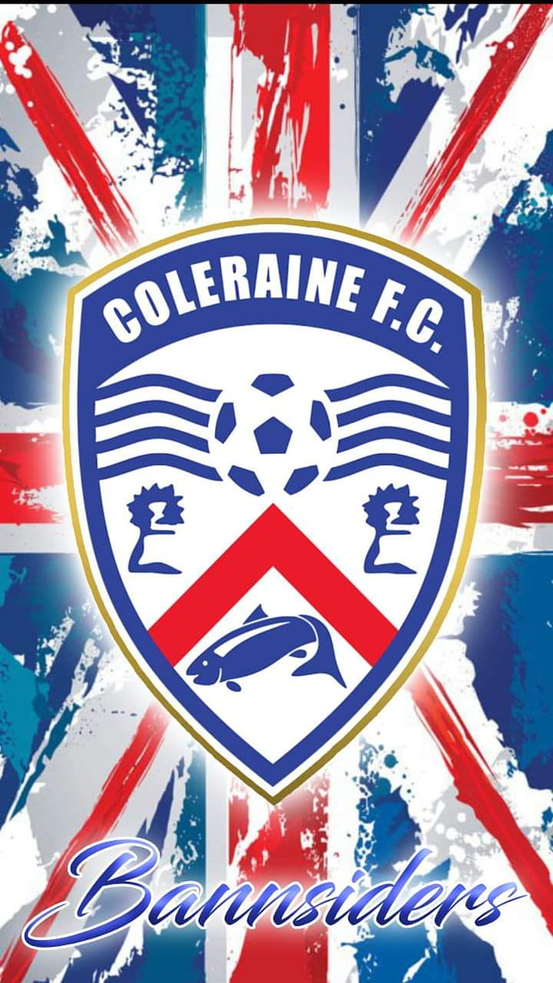 Coleraine FC flag, coleraine fc, union jack, HD phone wallpaper
