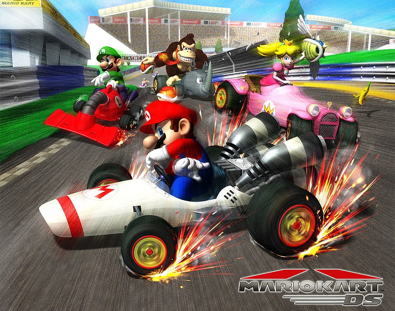 Mario Kart Ds, mario kart, HD wallpaper