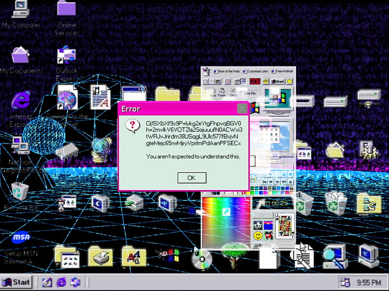 Teal (Windows 95 / 98 default wallpaper)