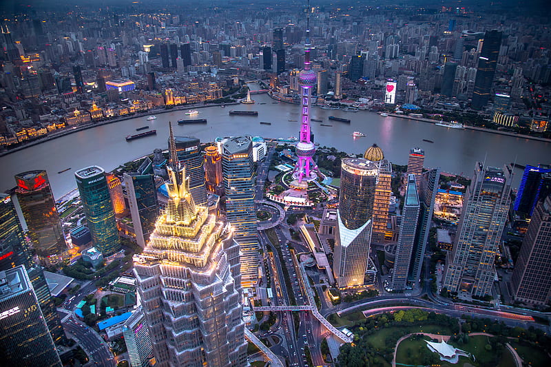 Hong Kong, hong-kong, world, lights, city, HD wallpaper