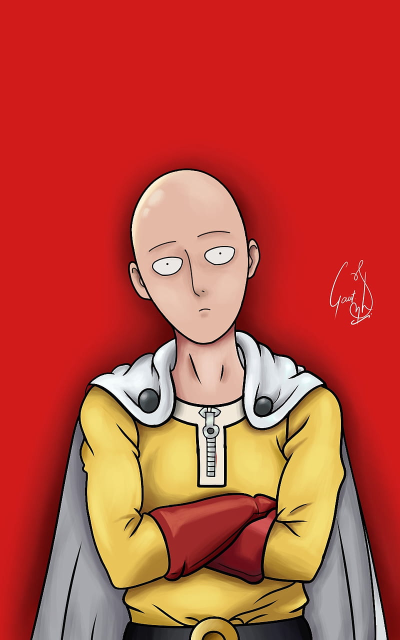 I made a Saitama Wallpaper for mobile : r/OnePunchMan